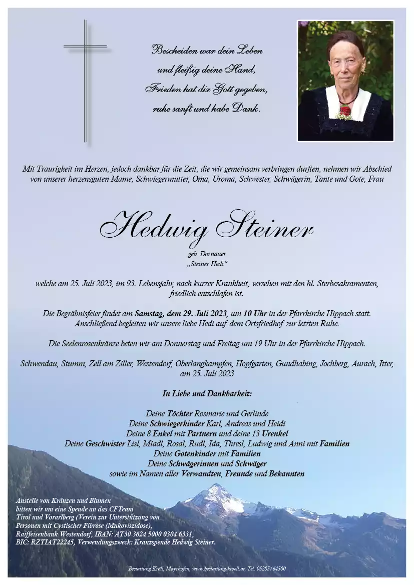 Parte von Hedwig Steiner